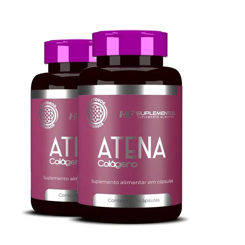 2X Atena Peptídeos Bioativos 120 Caps Hf Suplementos