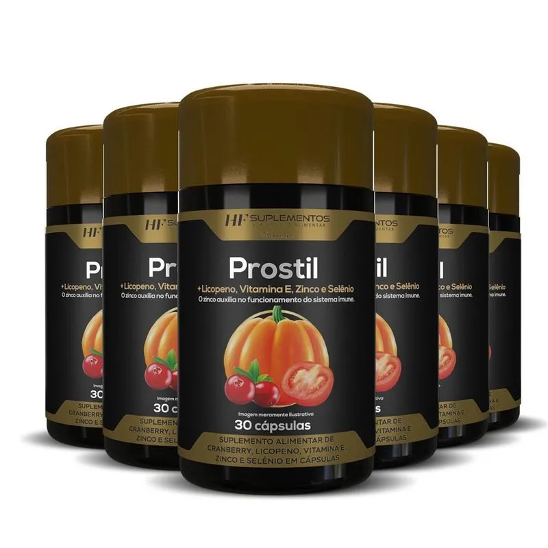 6X Prostil Oleo Semente De Abobora 30Caps Hf Suplementos