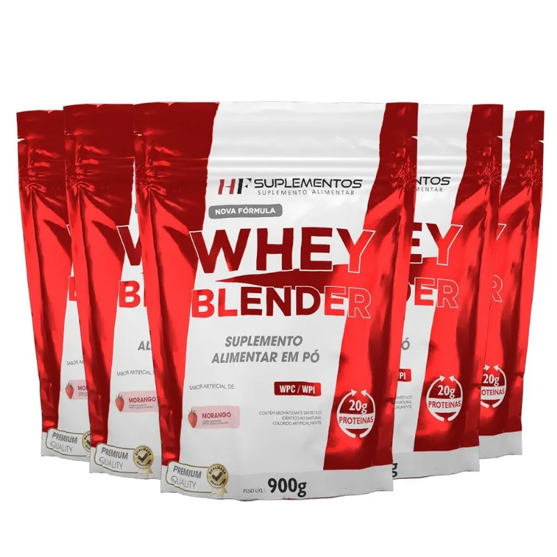 5x Hipercalorico Isolate Mass 3 Kg Morango Hf Suplementos