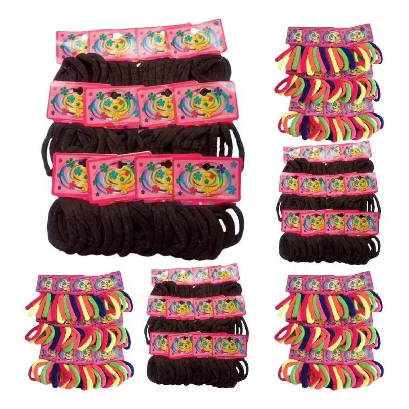 5x 300 Elásticos Rabico Tipo Meia Para Cabelo Chuchinha Atac