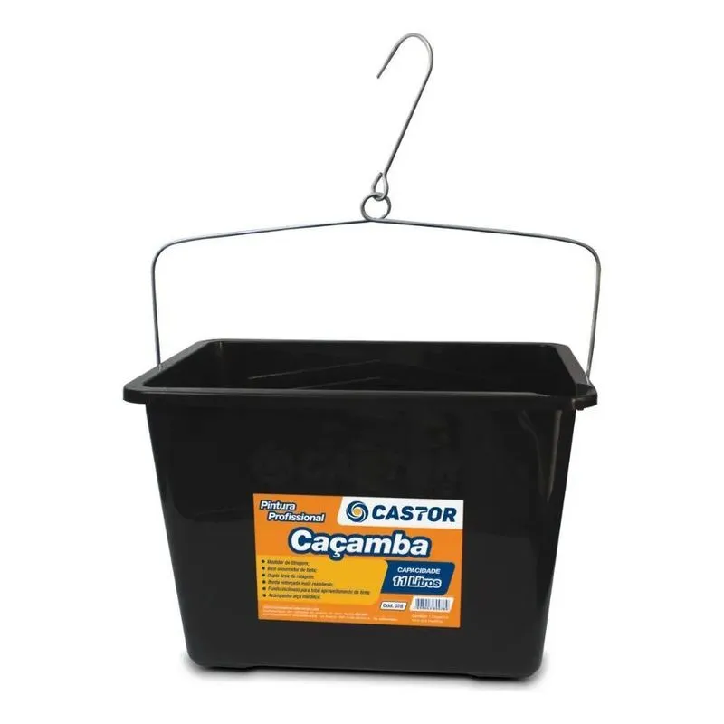 5x Balde Caçamba Para Pintura 11l - Castor