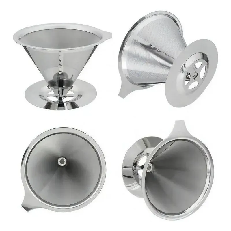 5x Top Chef Inox 101 Coador Filtro De Café Prateado