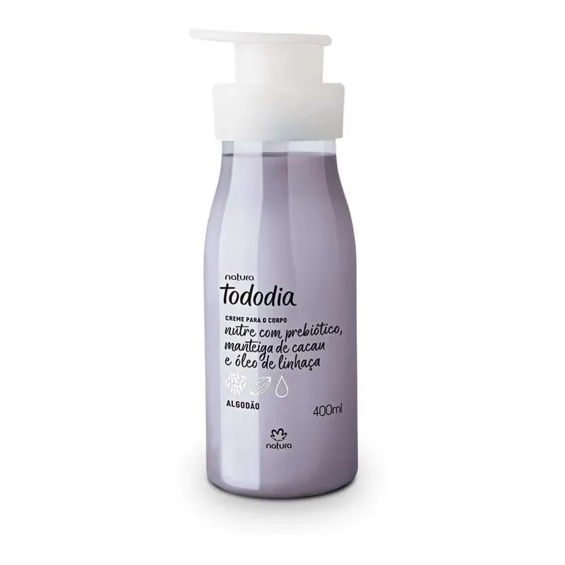 5x Natura Hidratante Algodao Corporal Tododia 400ml