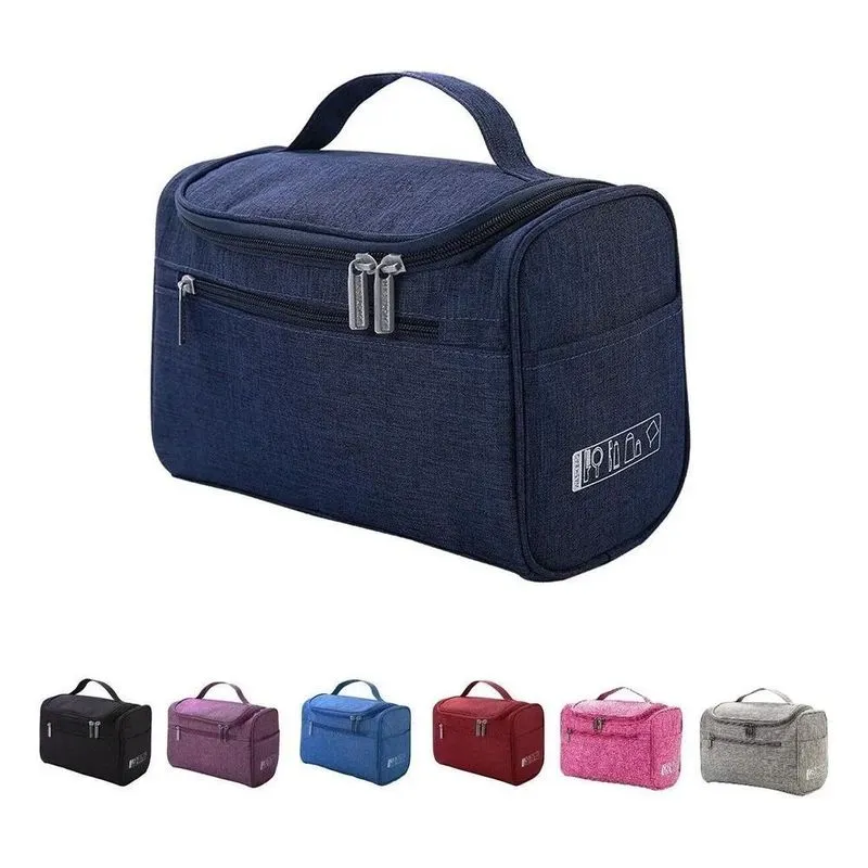 Necessaire Feminina Masculina Viagem Maquiagem O Azul-escuro