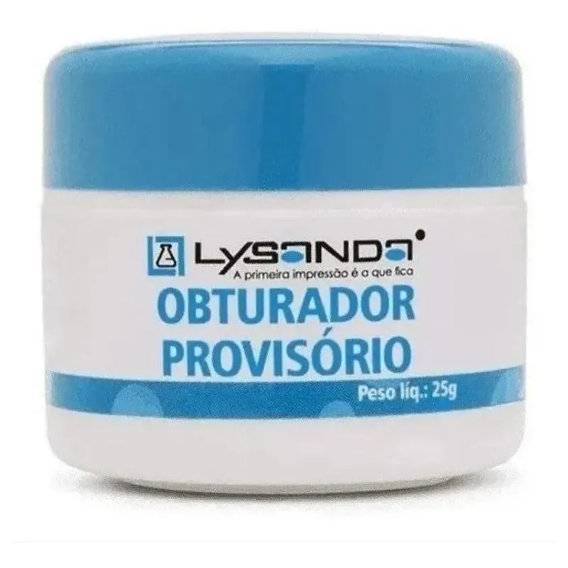 Massa Curativo Cimento Obturação Restauração Provisória 25g