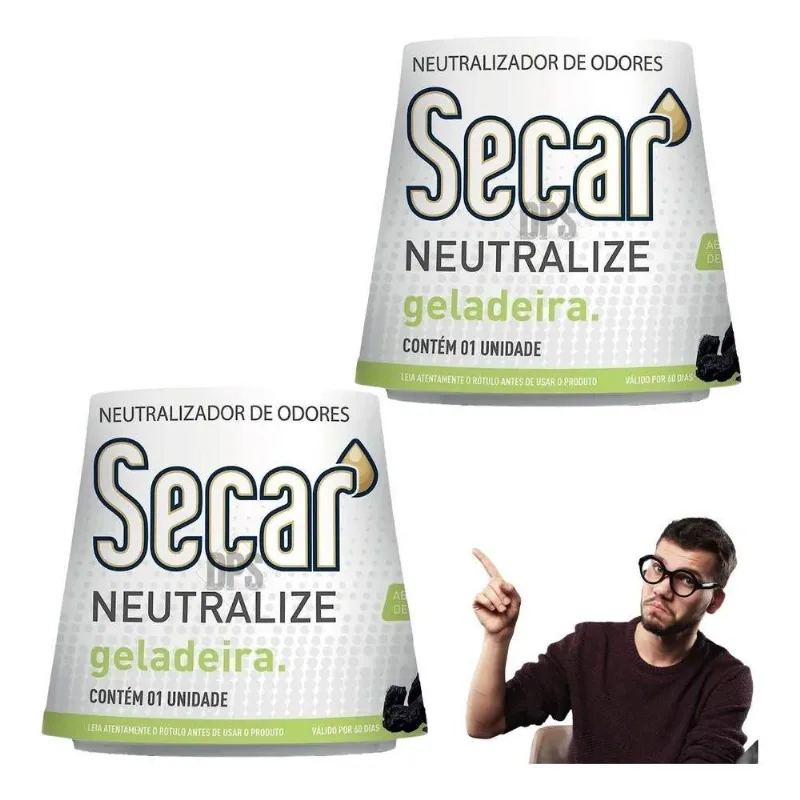 2x Tira Cheiro Geladeira Combo 2 Desodorizador Neutraliz Ata