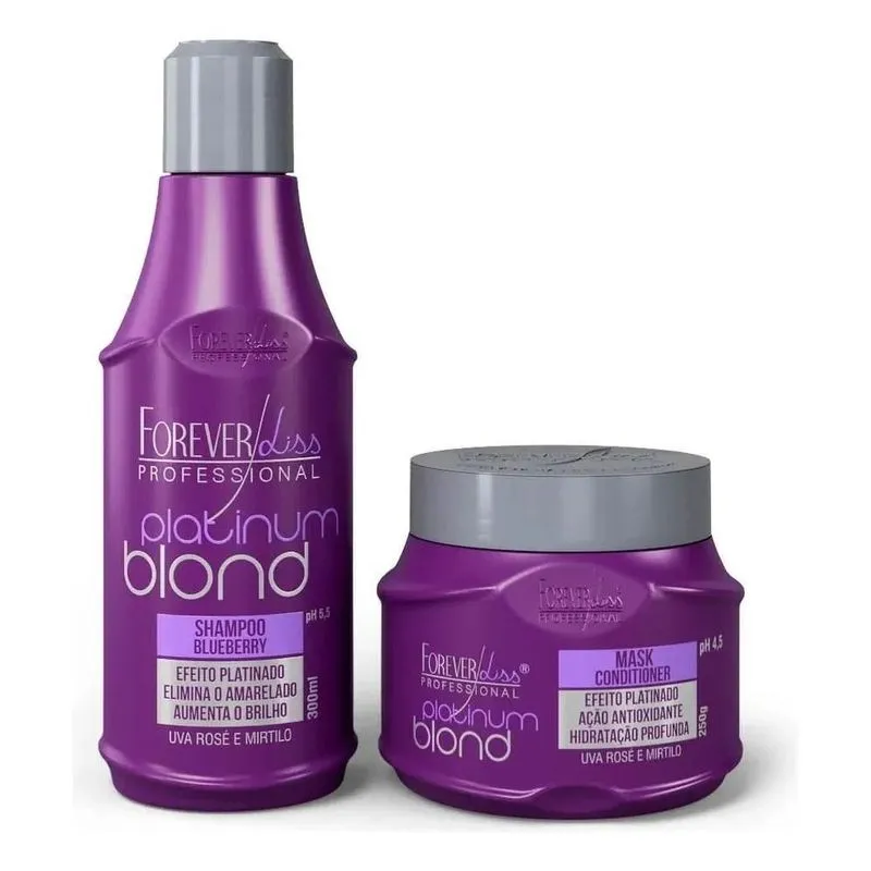 10x Kit Forever Liss Professional Platinum Blond Matizador