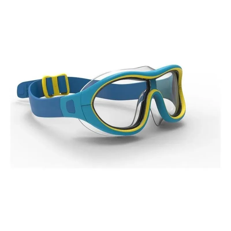 3x Máscara De Natação Infantil Mergulho Azul Swimdow