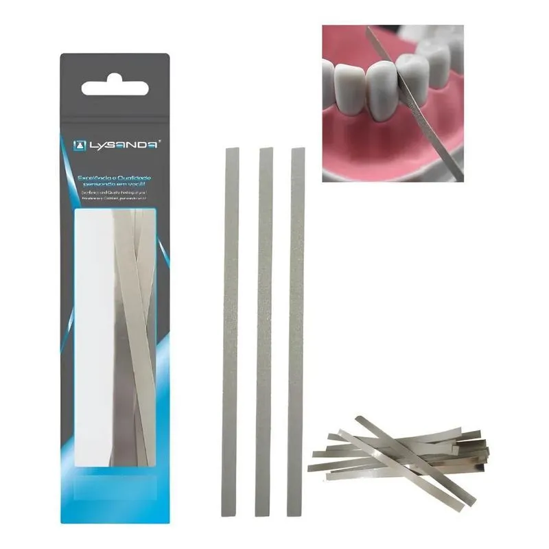 Tira Lixa Abrasiva Aço Inox 6mm Com 12 Unidades