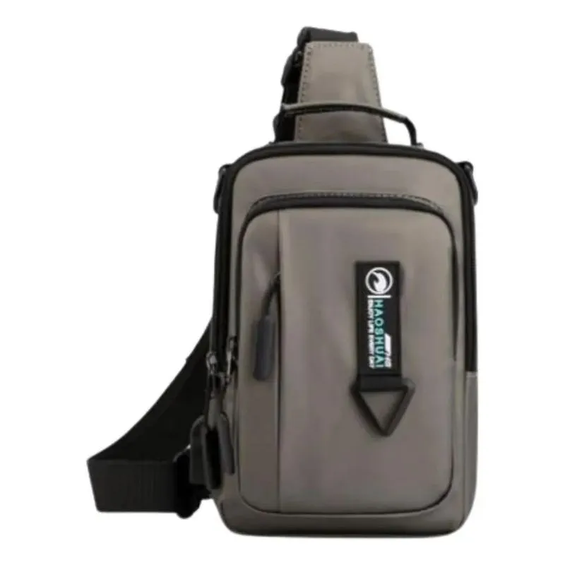 2x Mochila Transversal Bolsa De Ombro Emborrachada Shoulder