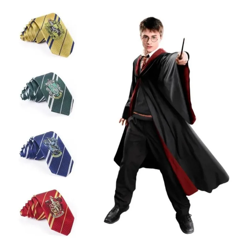Gravata Harry Potter Grifinória Sonserina Corvinal Lufa Lufa
