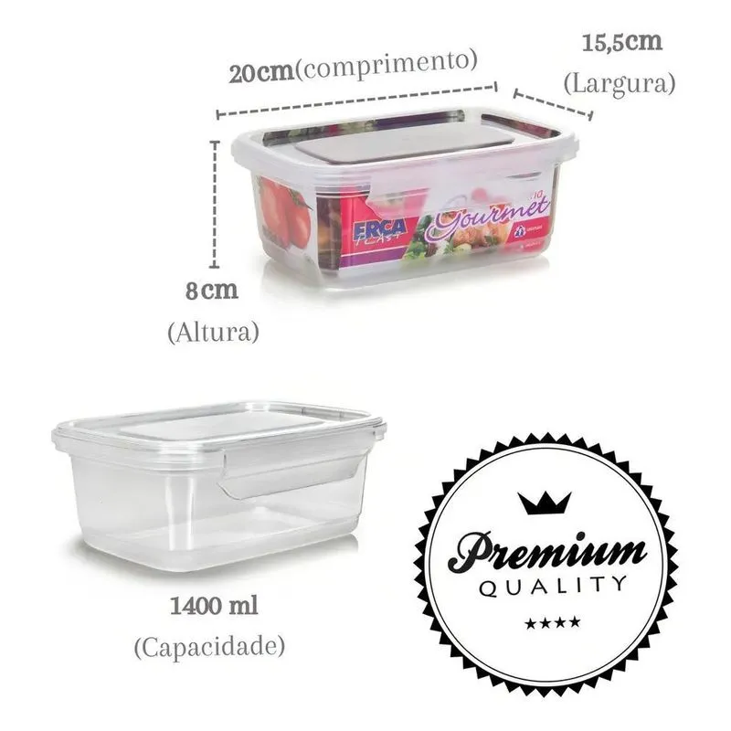 Marmita Pote Reutilizável Comida Congelador Kit 12 Pçs Cor T