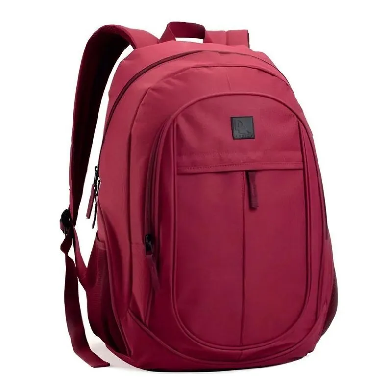 Mochila Escolar Denlex Mcjdl Cor Vermelho Design Liso 25l