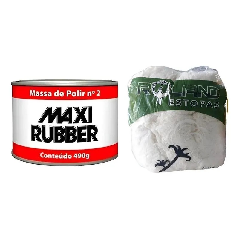 2x Kit Polimento Automotivo Massa Polir N2 E Estopa 150g Ofe