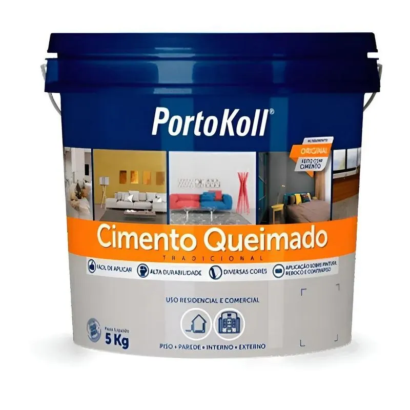Cimento Queimado Portokoll 5kg Cor Geada