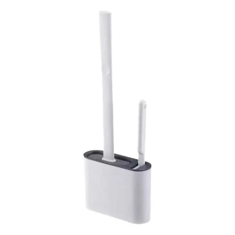 Escova Sanitária De Silicone Flexivel Com Suporte Adesivo Co