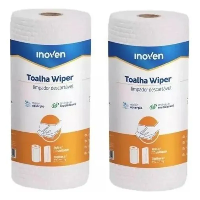 Toalha Descartável Para Manicure - 20x23cm Picotado 2 Rolos