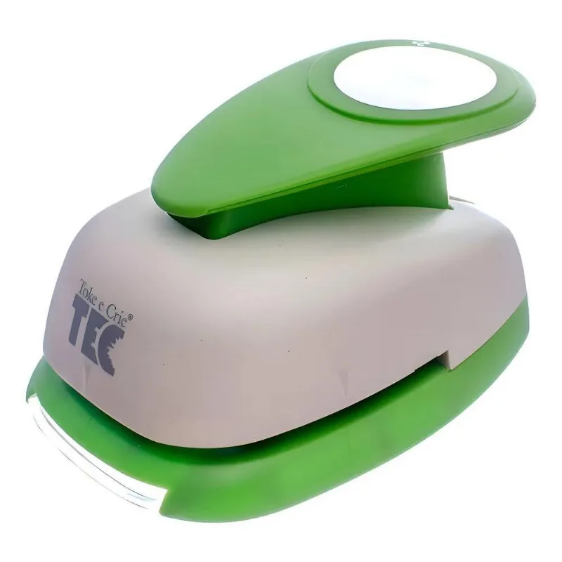 Furador Extra Gigante 2 Círculo 50mm Toke E Crie Cor Verde