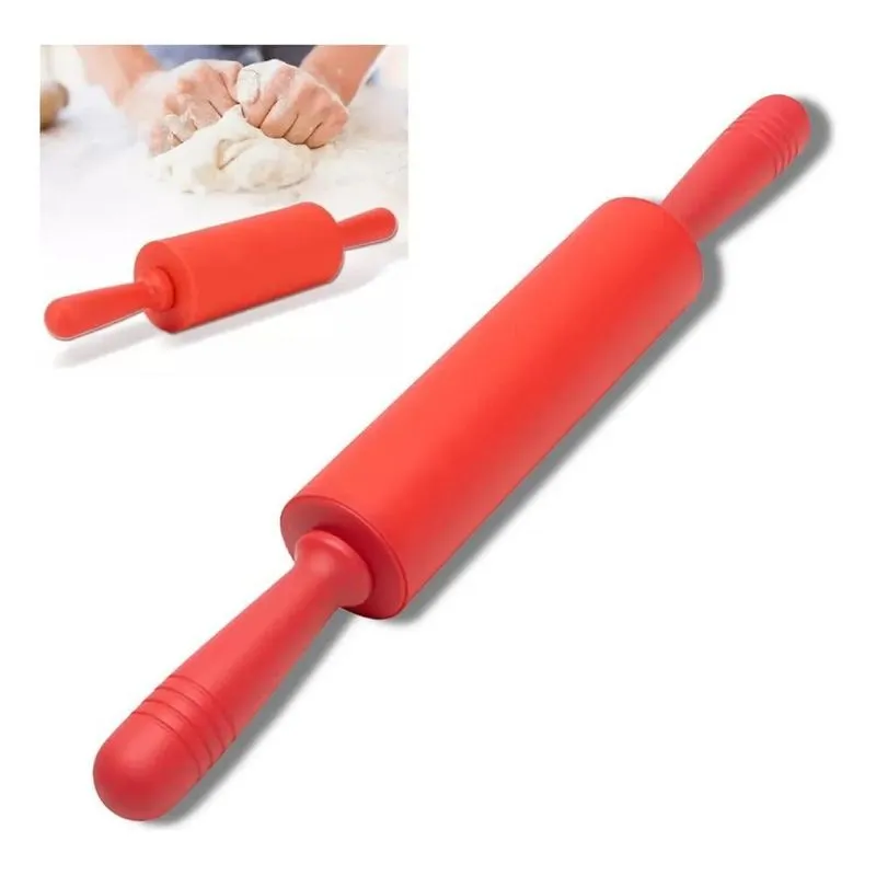 3x Rolo De Massa Pastel Macarrão Pizza Silicone Antiaderente