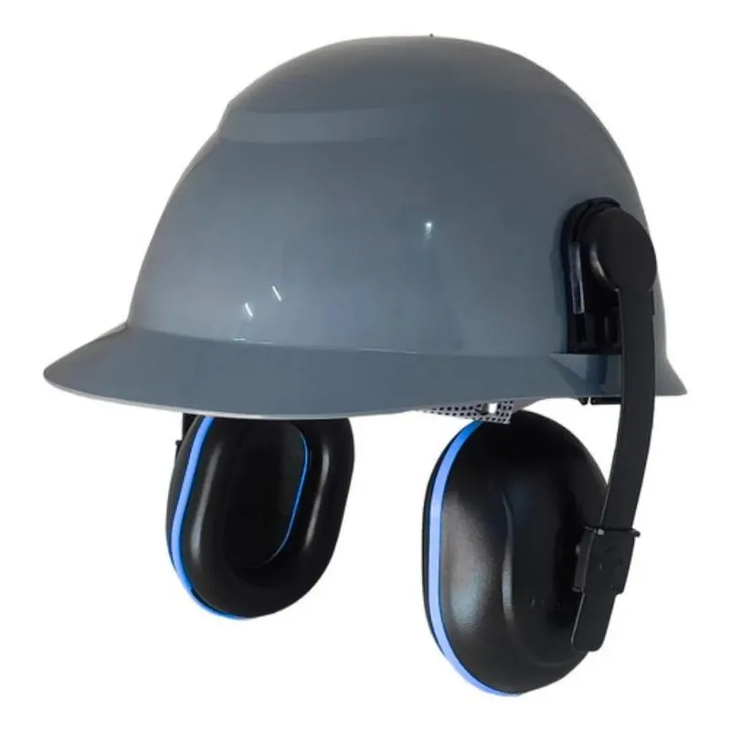 Capacete De Segurança + Abafador De Ruidos Concha + Jug Cinz