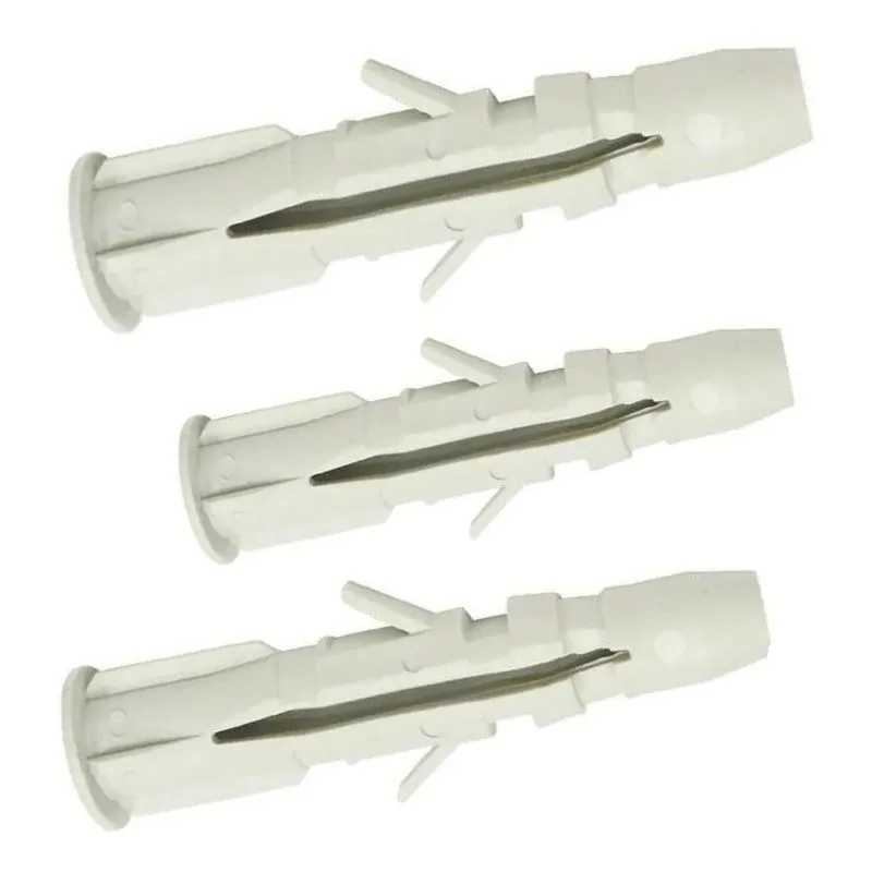 250 Bucha 10mm Tijolo Bloco Parede Oca Com Aba Sem Parafuso