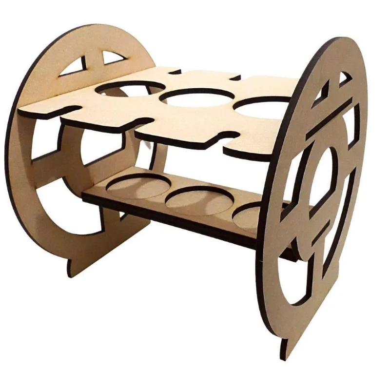 Mini Adega Mdf Para 03 Garrafas