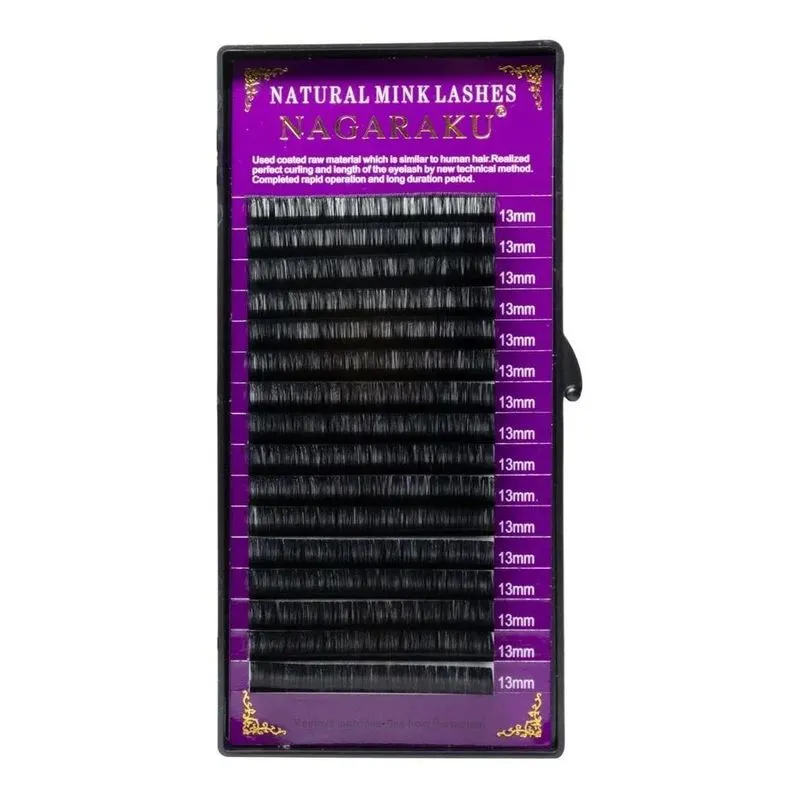 Cílios Nagaraku Natural Mink Volume Russo Ou 0.05 C 9mm