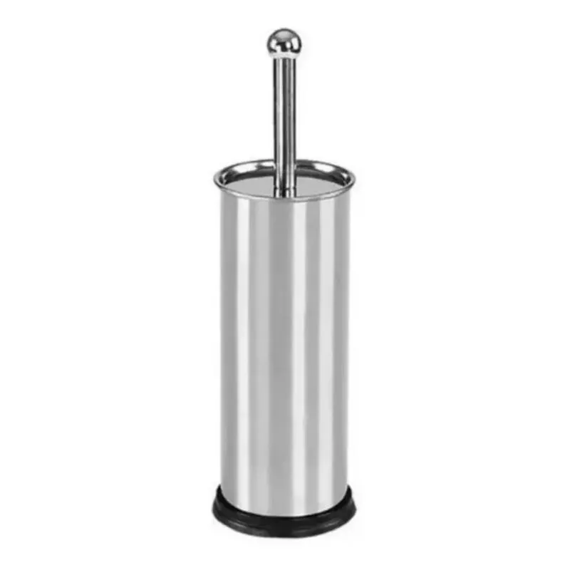2x Escova Sanitária Aço Inox Limpador De Vaso Sanitário