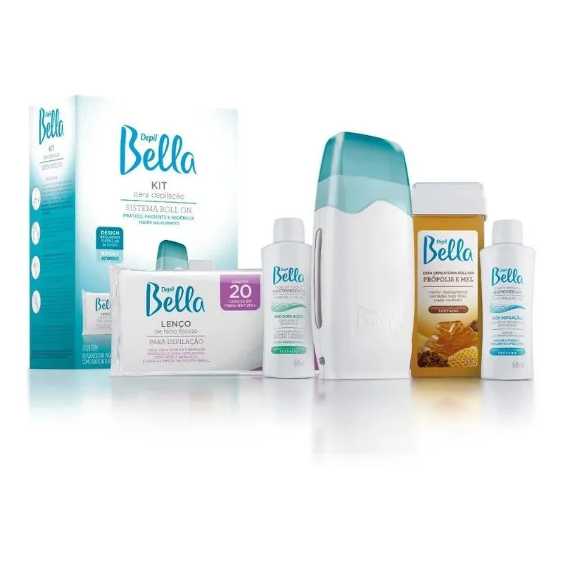 Kit Aparelho Depilação Depil Bella Cera Quente