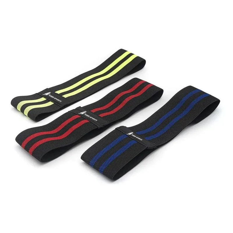 2x Kit 3 Ultra Band Hip Elástica Intensidade Leve Médio E Fo