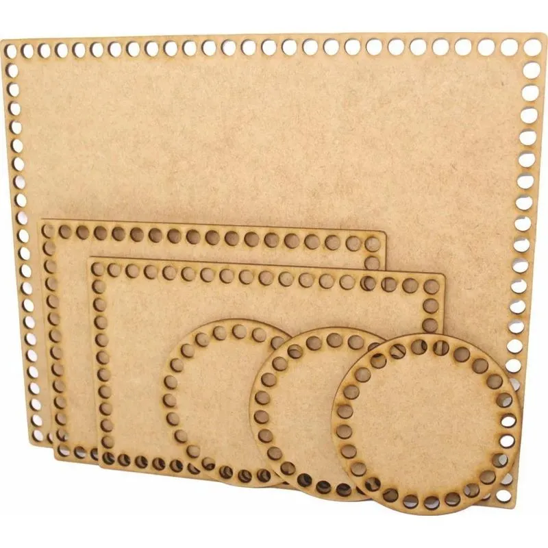 10x Base Para Crochê Fio De Malha Para Kit Higiene Bebê Mdf