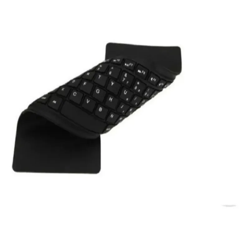 Teclado de silicone flexivel para pc ou notebook com cabo usb