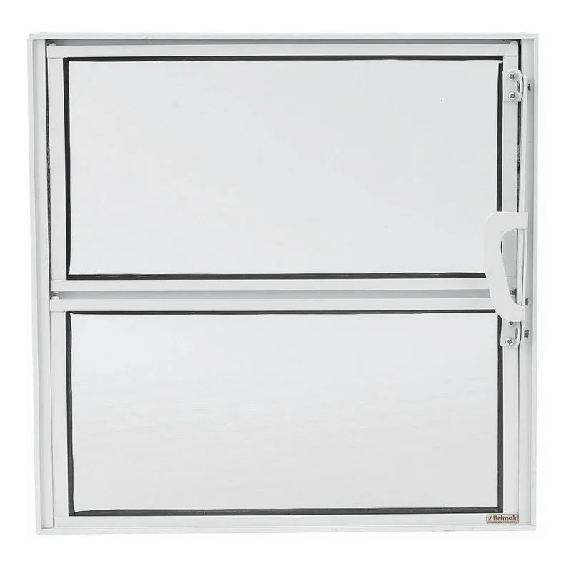Vitro Basculante 40x40 Alumínio Vidro Mini Boreal