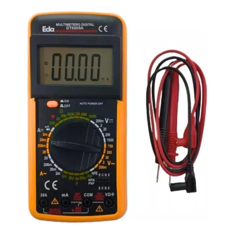 Multimetro Digital Dt-9205A Capacimetro Beep Profissional