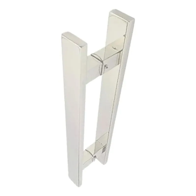 10x Puxador Inox 30cm Duplo Porta Madeira/vidro/aluminio
