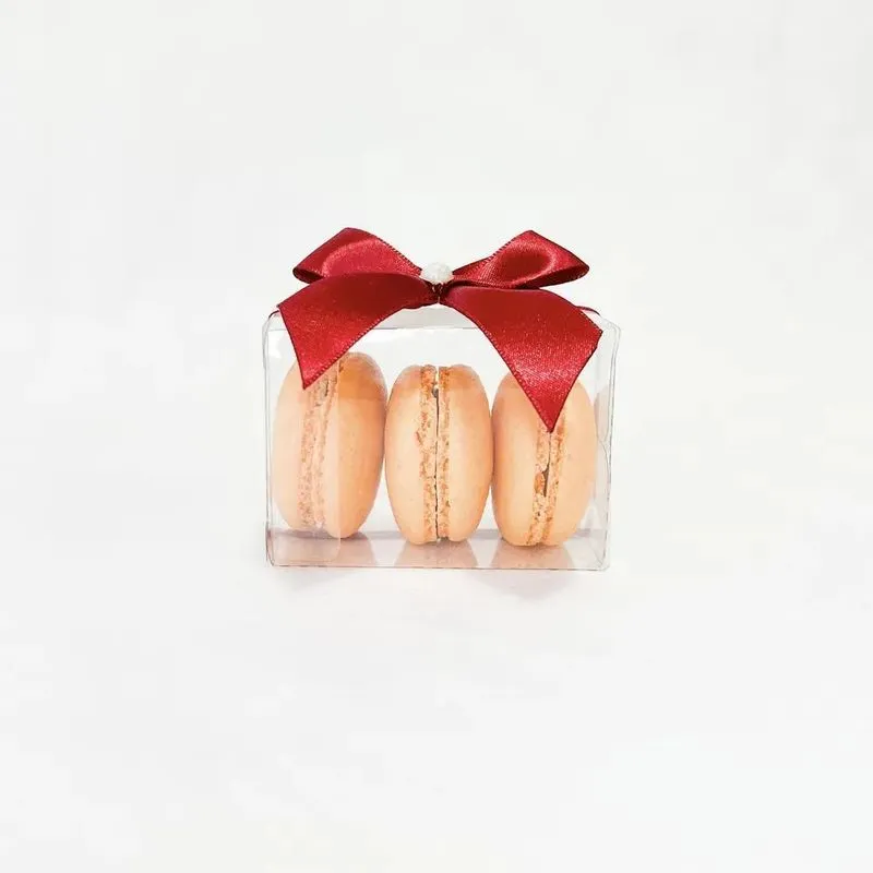 3x 50 Caixas Acetato P/3 Macaron Ou Mini Sabonetes 5x5x7 Cm