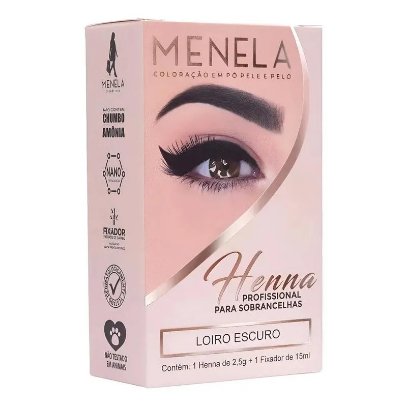 Henna Para Sobrancelhas Menela 2,5 G P Loiro Escuro