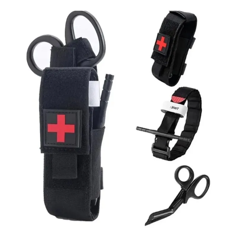 2x Kit Torniquete Tático + Case Modular + Tesoura