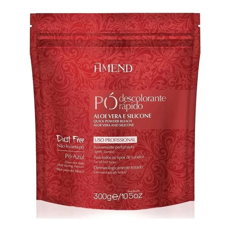 Pó Descolorante Rápido Aloe Vera E Silicone Amend 300g