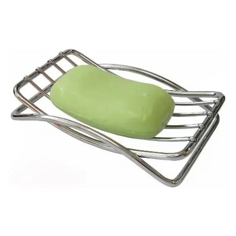 3x Saboneteira Cromada Aço Inox Para Pia De Banheiro Lavabo