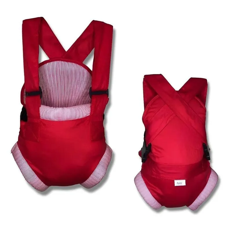 Bolsa Bebê Passeio Canguru Ergonômico 2 Posiçõ Vermelho