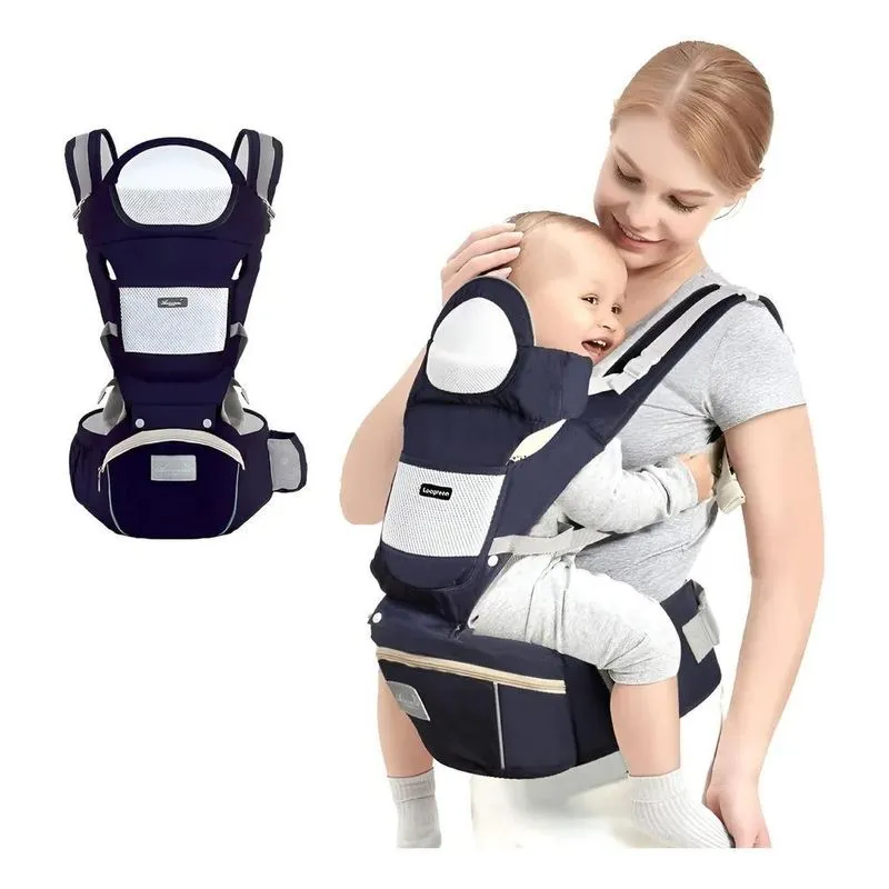 Bolsa Canguru Ergonômico Bebê Mãe Premium 12 Posições 3 Pre