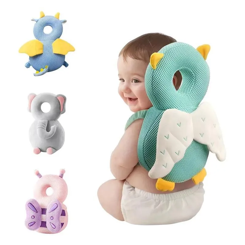 Mochila Protetor Cabeça Bebe Almofada Antiqueda A Corujinha