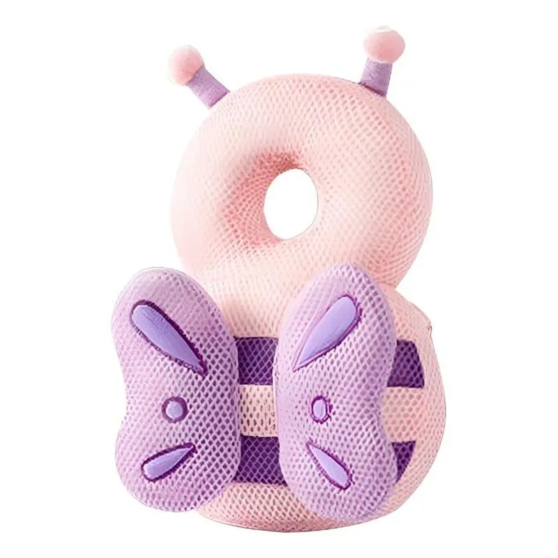 Mochila Protetor Cabeça Be Borboleta Rosa Com Lilás