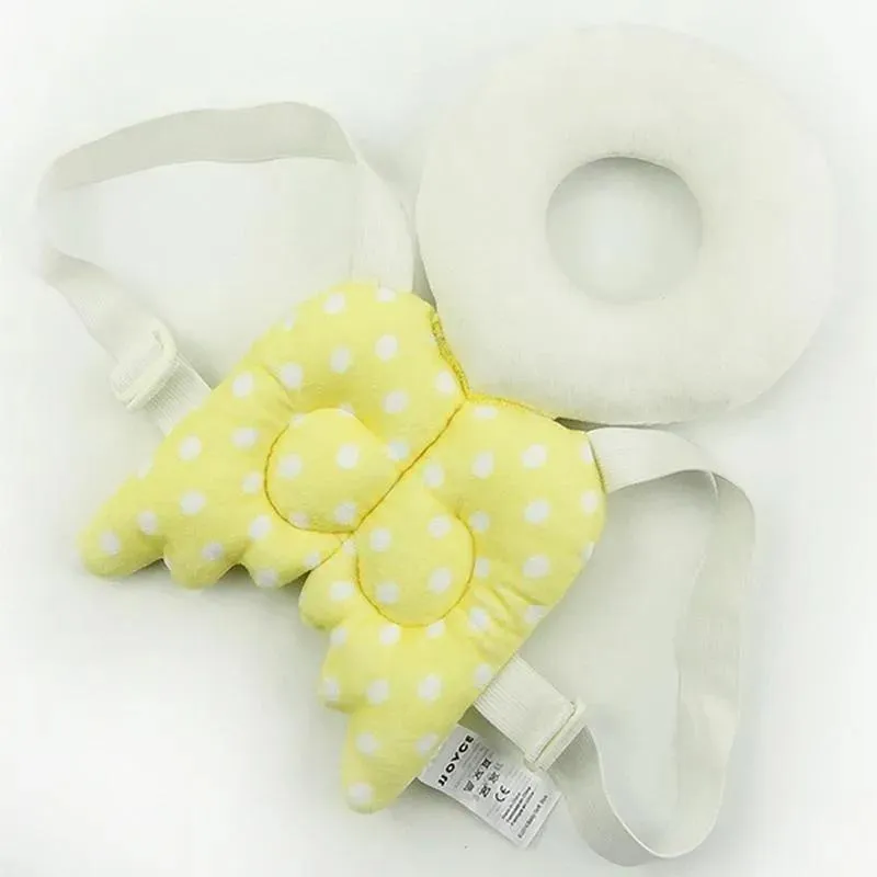 Almofada Travesseiro Mochila Proteção Cabeça Anjinho Amarel