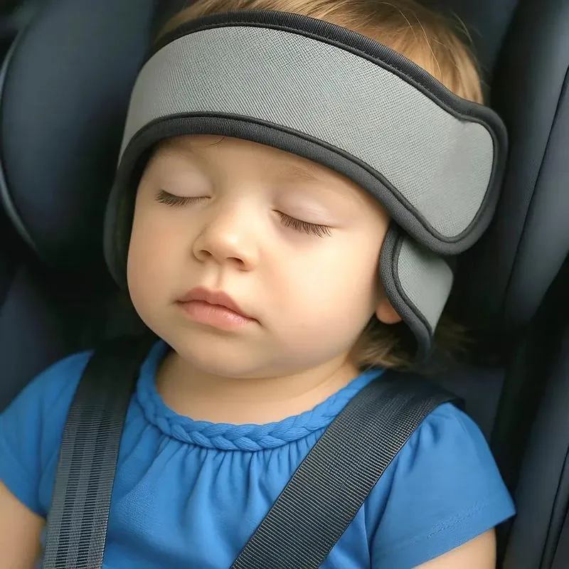 Suporte Apoio De Cabeça Protetor Infantil Carro Cadeir Cinza