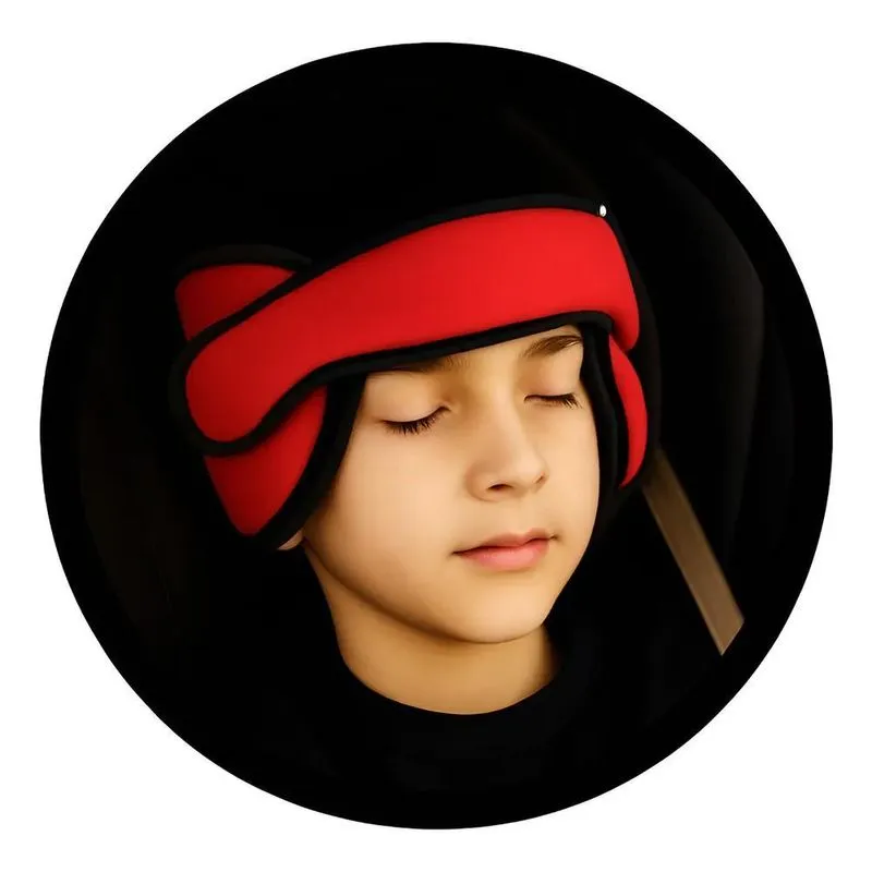 Suporte Apoio De Cabeça Protetor Infantil Carro Cad Vermelho