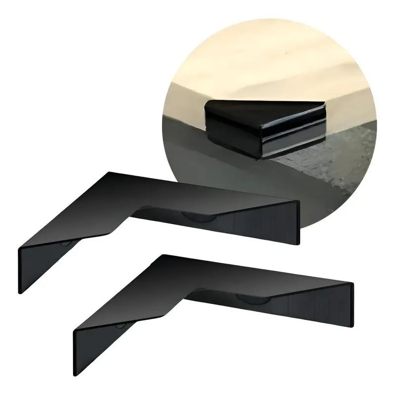 Component 70 X70 X15 X15 M M Cantoneira Aberta Cor Preto Kit