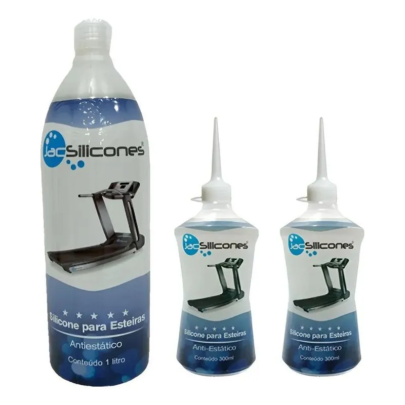 5x Silicone Lubrificante Esteiras Elétrica Jac 1 L + 2 Frasc
