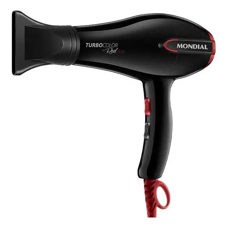 10x Secador De Cabelos Turbo Sc-41 Mondial Preto/vermelho 1